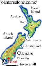 Map of New Zealand