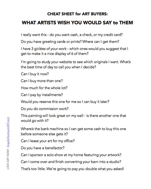WHAT-TO-SAY-TO-ARTISTS-II